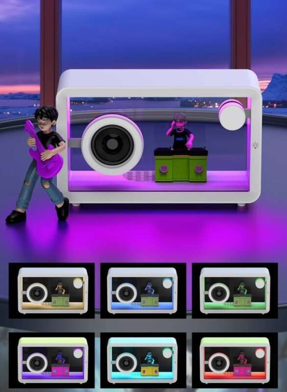 【 Smooth Playback 】 Transparent High Aesthetic Bluetooth Speaker, Home Birthday Gift, Atmosphere Subwoofer, Wireless_voghion.com