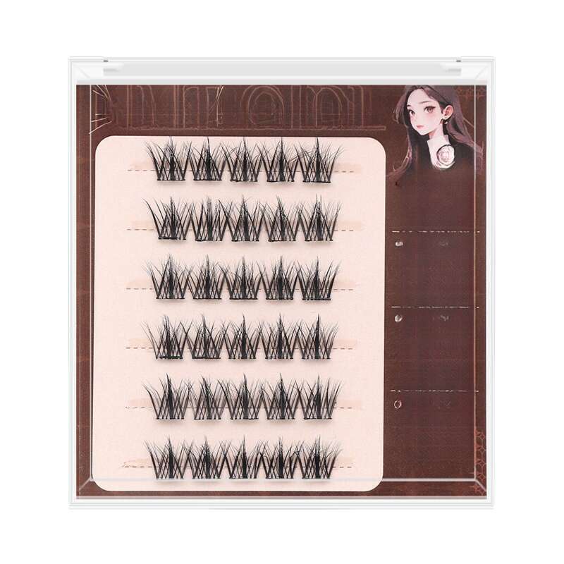 5D Nerzhaar-Falsche Wimpern, kein Kleber, selbstklebend, natürliche Karikaturaugen_voghion.com