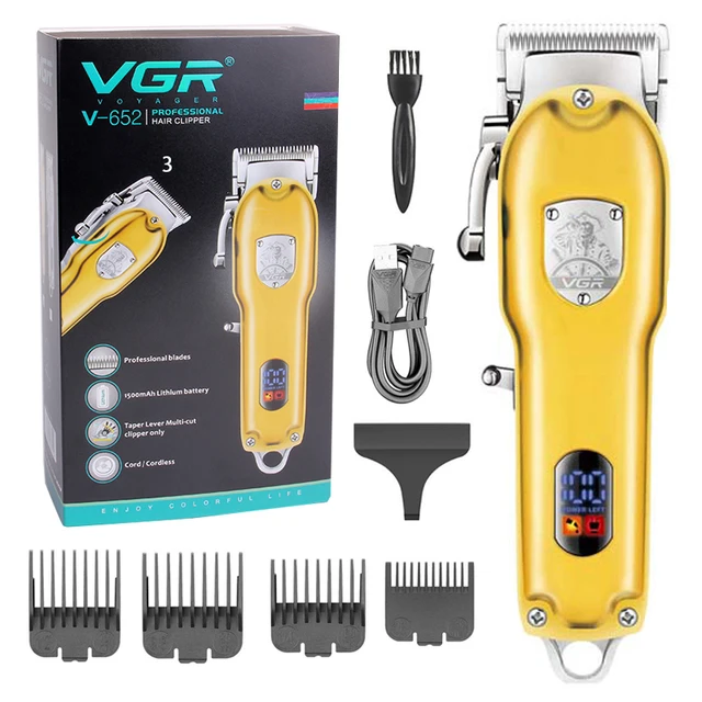 Tagliacapelli professionale vgr full metal ricaricabile_voghion.com