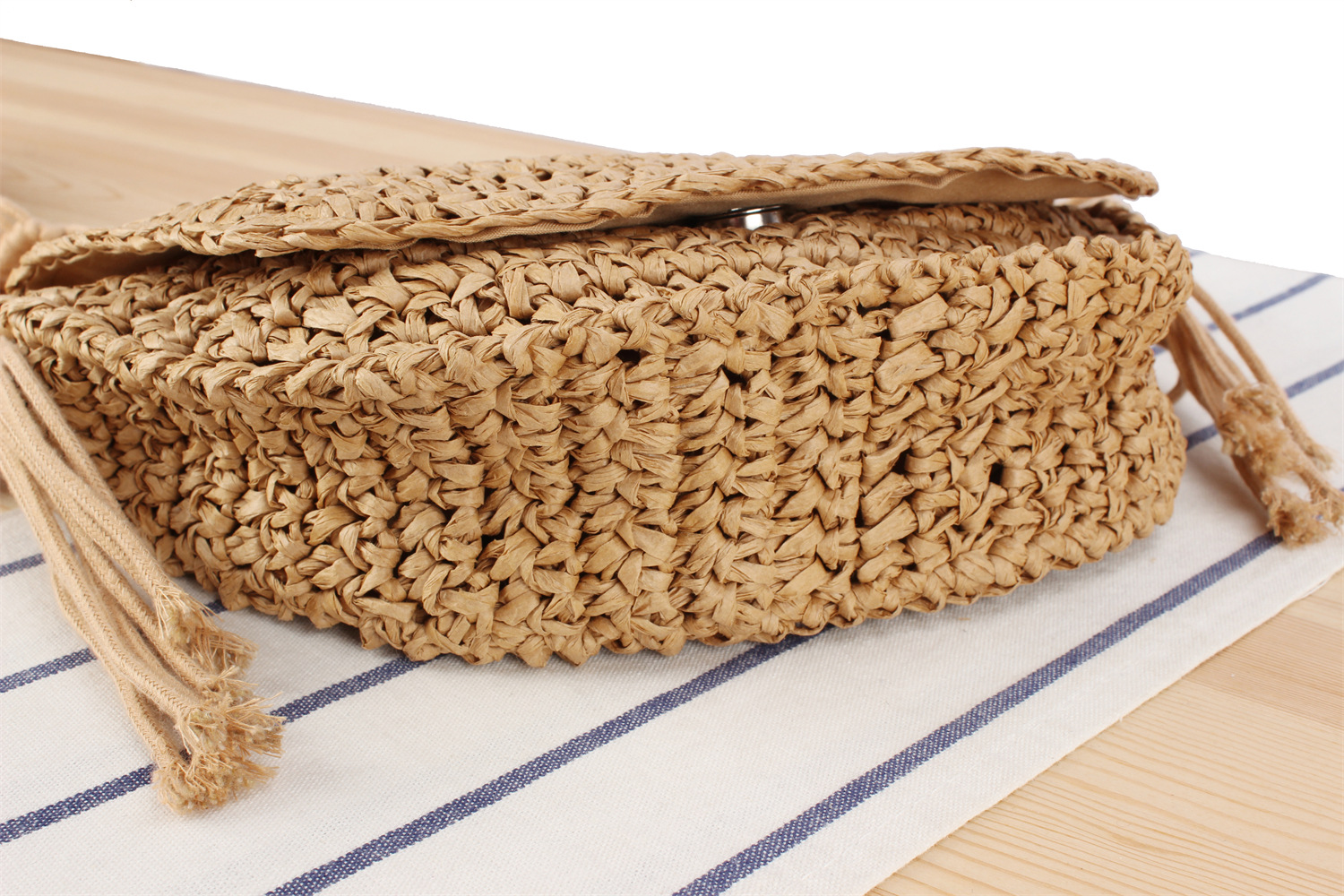 Damenmode Einzel-Schulter-Strohtasche pastoralen Stil Strandtasche_voghion.com