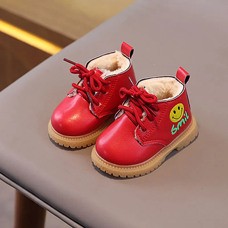 Batolata Děti Zima Kojenec Teplý Tlustý Chlapci Dívky Snow Cutefeet Little Baby Kožené Bavlněné kozačky Móda Měkké Velikosti 16 -_voghion.com