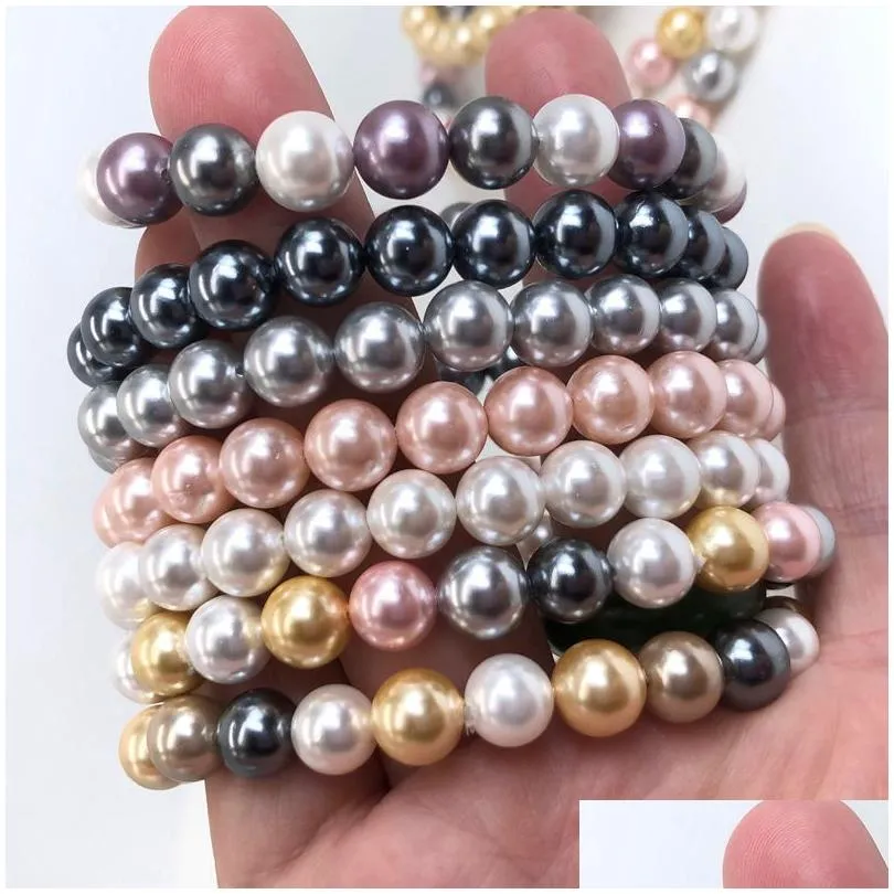 Parelarmband elastisch voor dames en heren sieraden cadeau_voghion.com