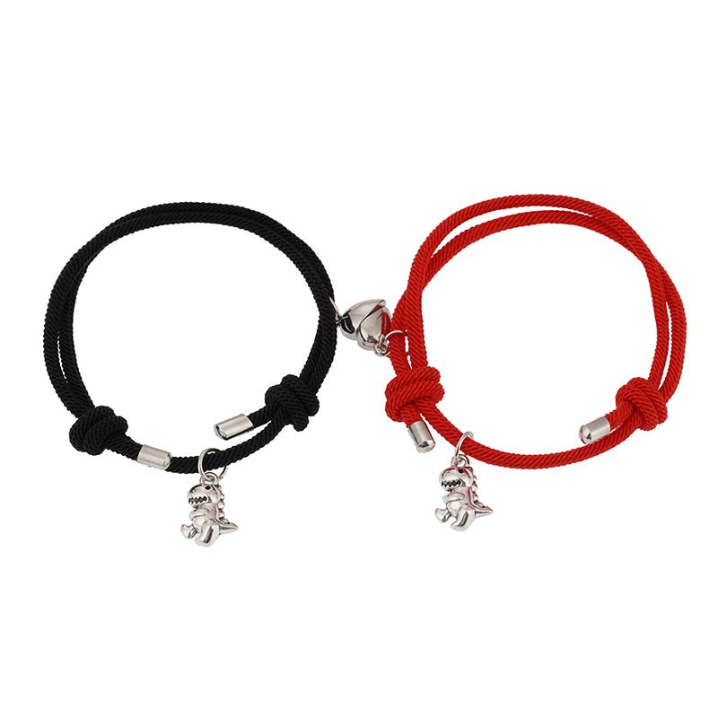 Bracelet créatif et mignon en forme de dinosaure en trois dimensions avec boucle magnétique pour couple_voghion.com