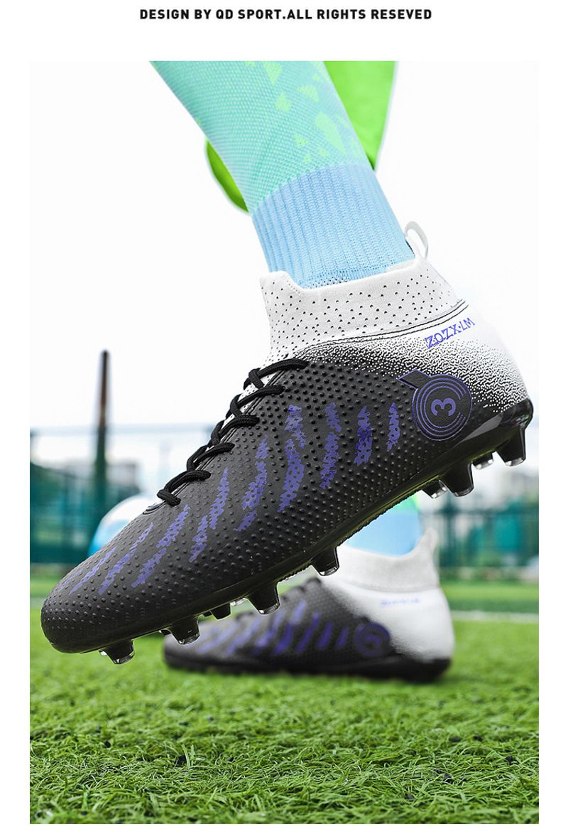 Nuove scarpe da calcio sportive con unghie rotte, per studenti di grandi dimensioni, AG lunghe TF, transfrontaliere_voghion.com