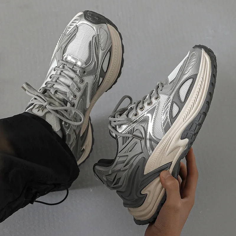 Men's Tide Spring Fall Men's Sports And Leisure Single Mesh Students Fashion Trend Running Travel Shoes 323_voghion.com