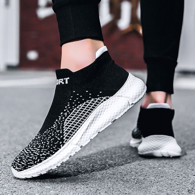 Slip On Men Outdoor Lightweight Men's Loafers Non-slip Soft Male Walking Shoes Breathable Mesh Casual Sneakers 2024_voghion.com