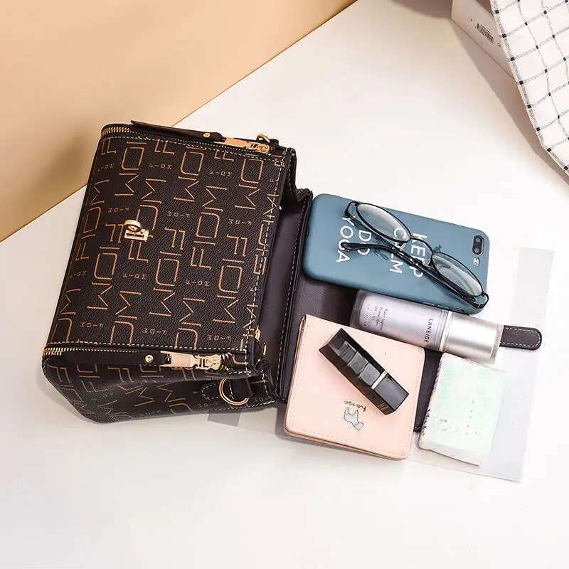 leather Texture 2025 Summer New, Network Well-known Hundred Crossbody Women's Printed Shoulder Bag, Small_voghion.com