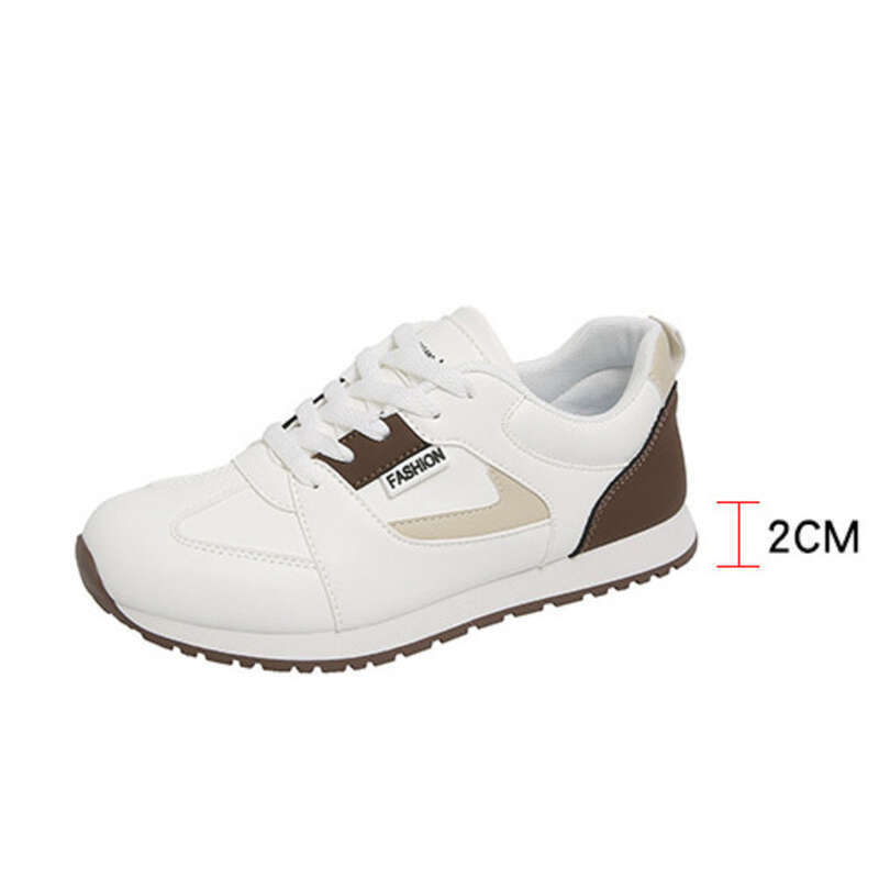 Baskets blanches femme style coréen polyvalentes running sport_voghion.com