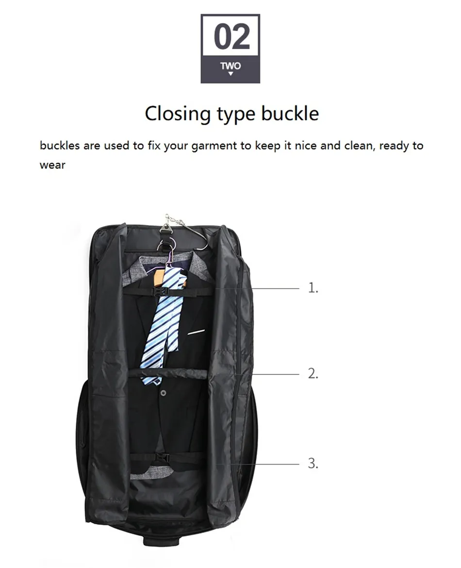 Herren Business Reisetasche Faltbare Wasserdichte Oxford Multifunktionale Lage Laptop Handtasche Staubdicht Tragbare Anzug Lagerung_voghion.com