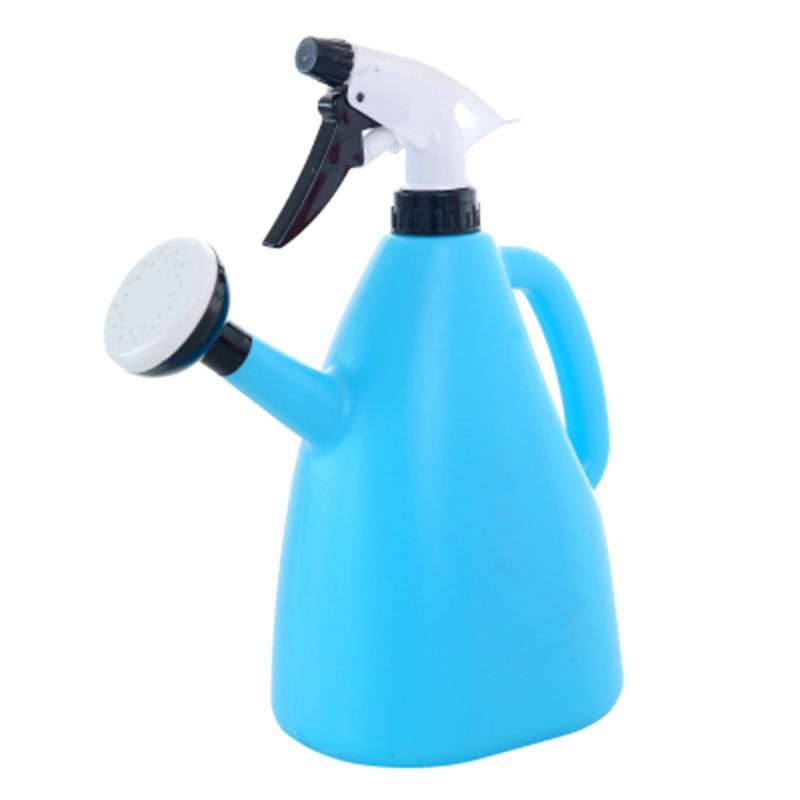 2 In 1 Plastic Watering Can Indoor Garden Plants Pressure Spray Water Kettle Adjustable Sprayer 1L_voghion.com