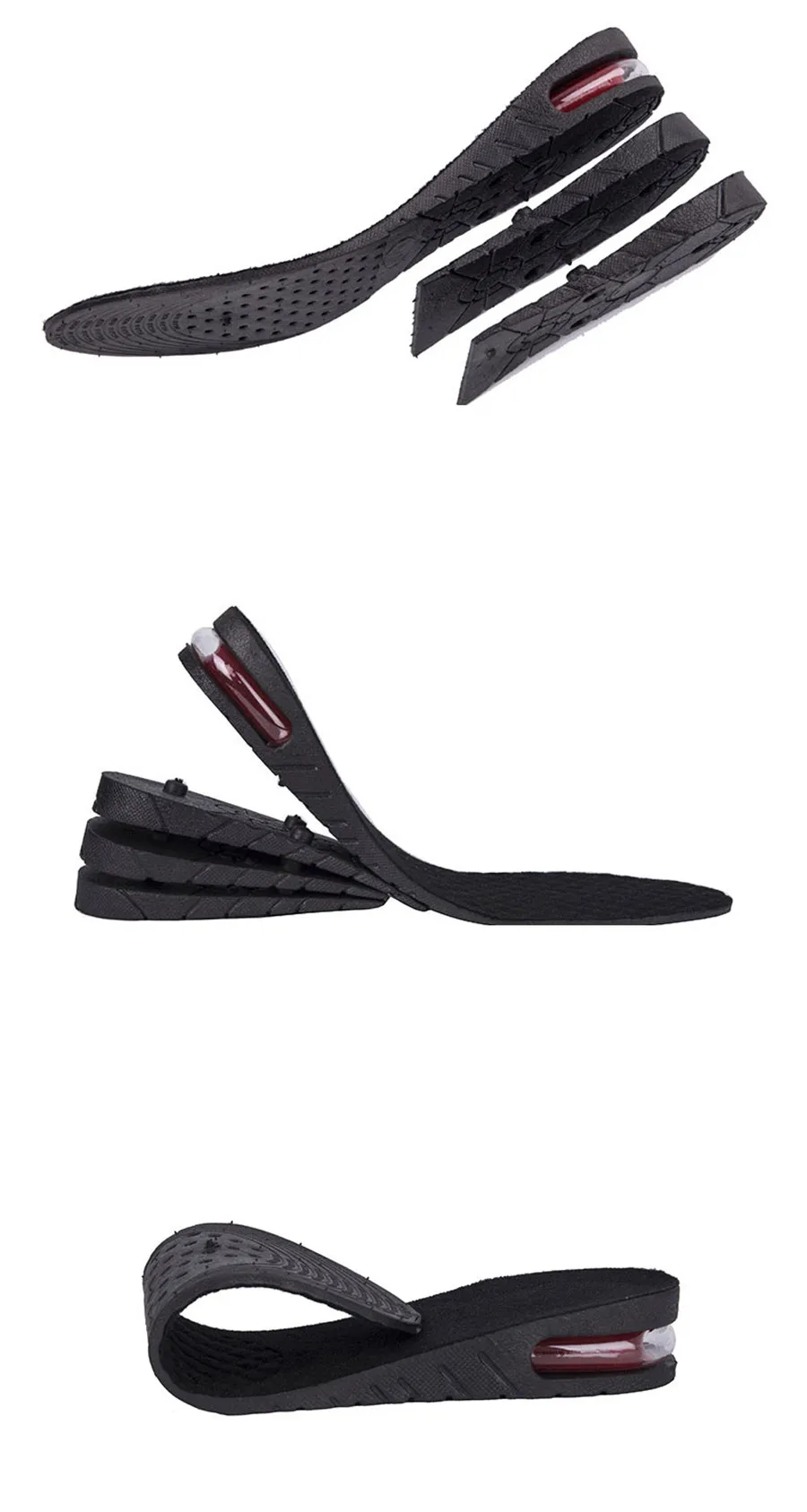 Dropshipping 3-9cm Increase Insole Cushion Height Lift Adjustable Cut Shoe Heel Insert Taller ShockArch Support_voghion.com