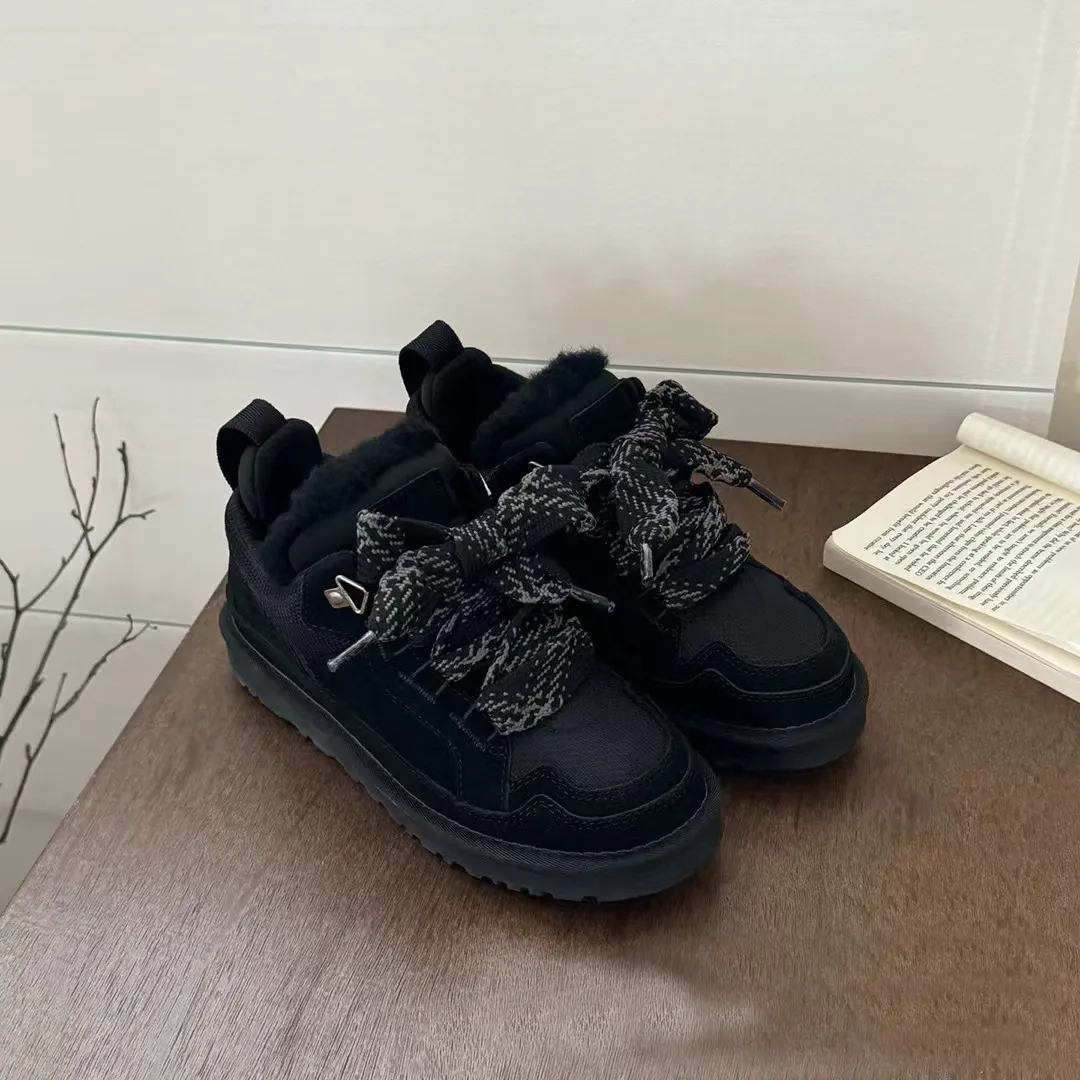 2025 Sheepskin Integrated Snow and Velvet Winter Warm Thick Cotton Shoes Men's and Women's Styles U_voghion.com