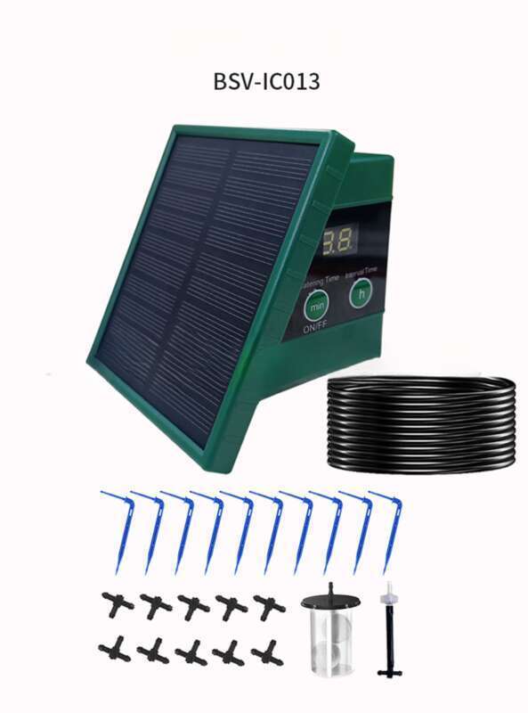 Temporizador de irrigação movido a energia solar Lazy Artifact Sistema de irrigação por gotejamento automático_voghion.com