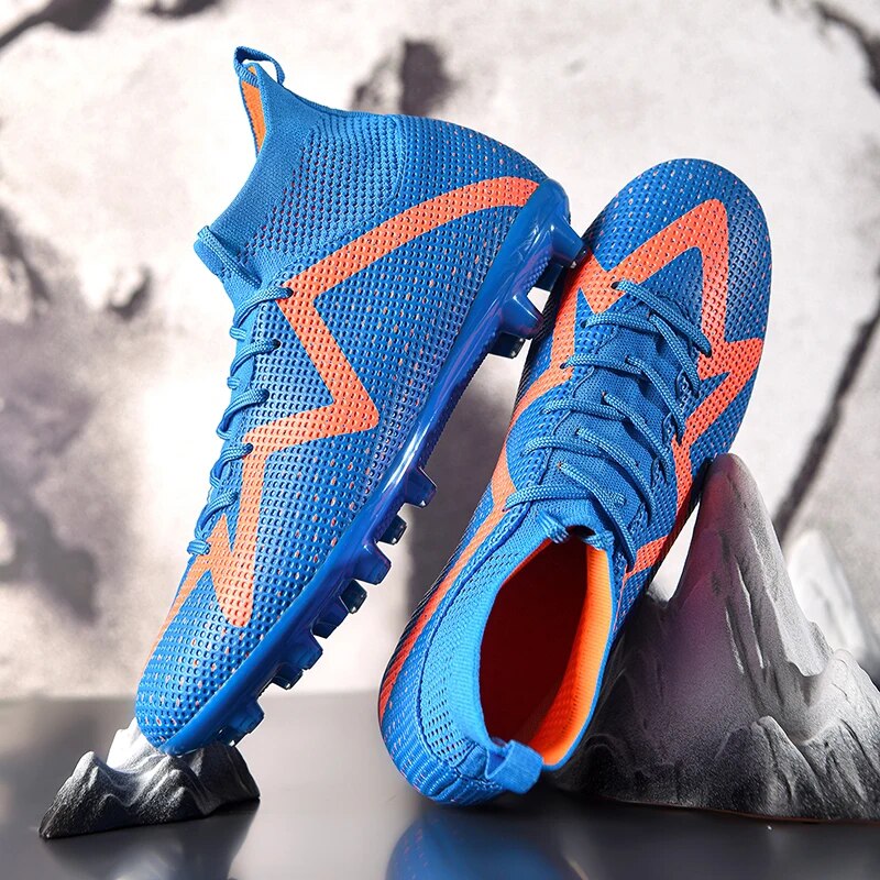 Ultralight Professional Men Long Spikes Ankle Training Football Boots Soccer Cleats Unisex Sports Shoes Non-Slip_voghion.com