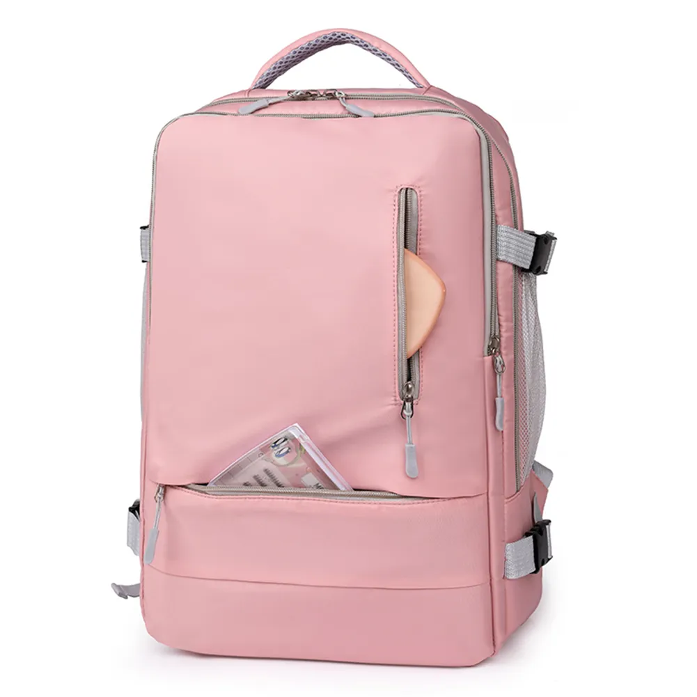 Borsa casual unisex con tasche multiple, zaino, tasca per scarpe, impermeabile, con porta USB per riporre oggetti inutili_voghion.com