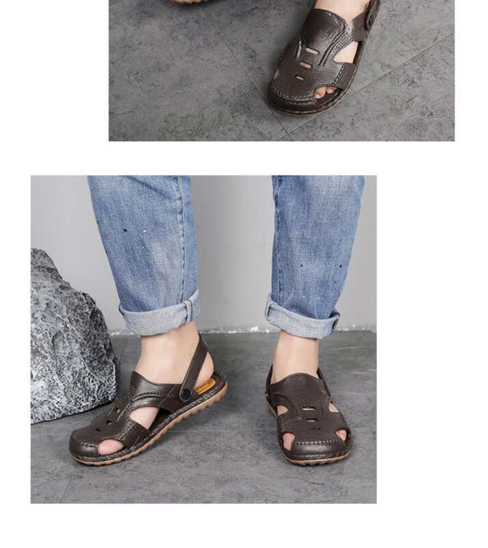 Sandales d'été à semelle souple pour hommes, chaussures de plage décontractées et antidérapantes, idéales pour le Nouvel An_voghion.com