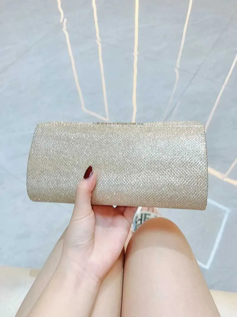 design kväll damdag kuvertväska daglig clutch bröllopsfest glänsande guldkedja axelväska Y241019_voghion.com