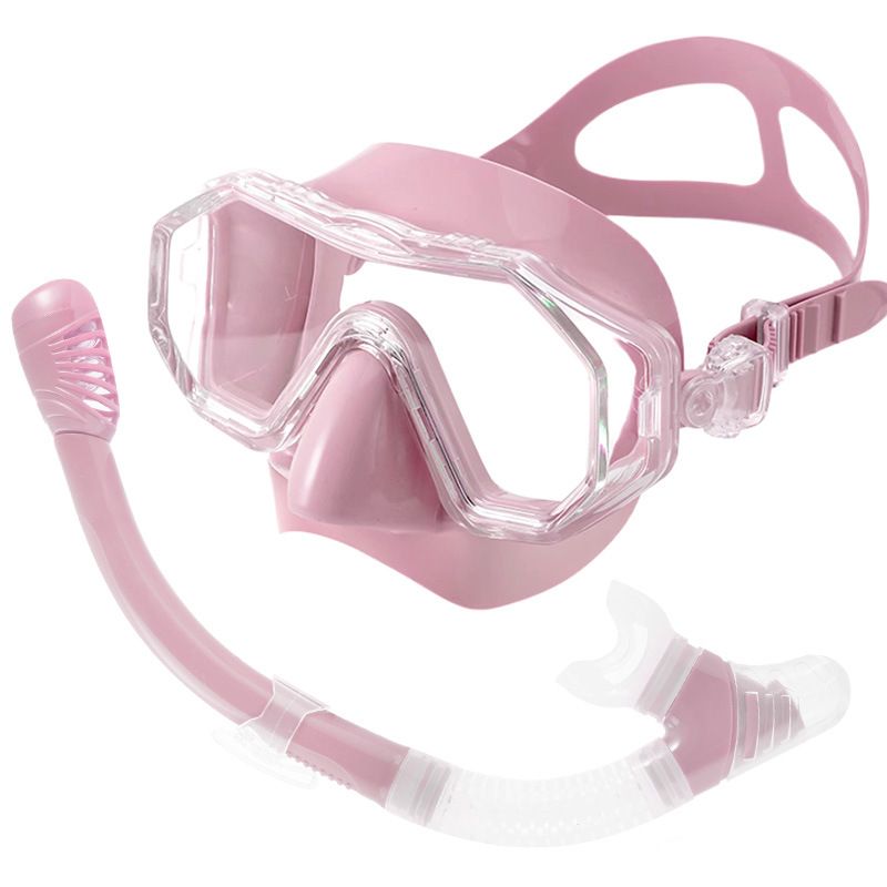 Large frame diving Waterproond anti-fog semi-dry breathing tube swimming goggles_voghion.com