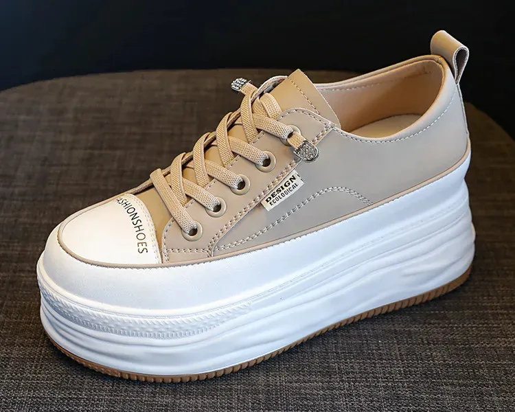 7cm rindsleder vulkanisierte plattform keilförmigen versteckte schnürsenkel schnürsenkel erhöhen lässige mode sport frauen_voghion.com