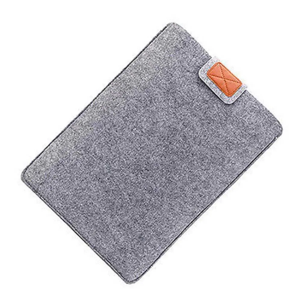 13Inch 15inch Felt Sleeve Slim Case Cover Bag for Books Air Pro Solid Color Tablet Storage Ba241101_voghion.com