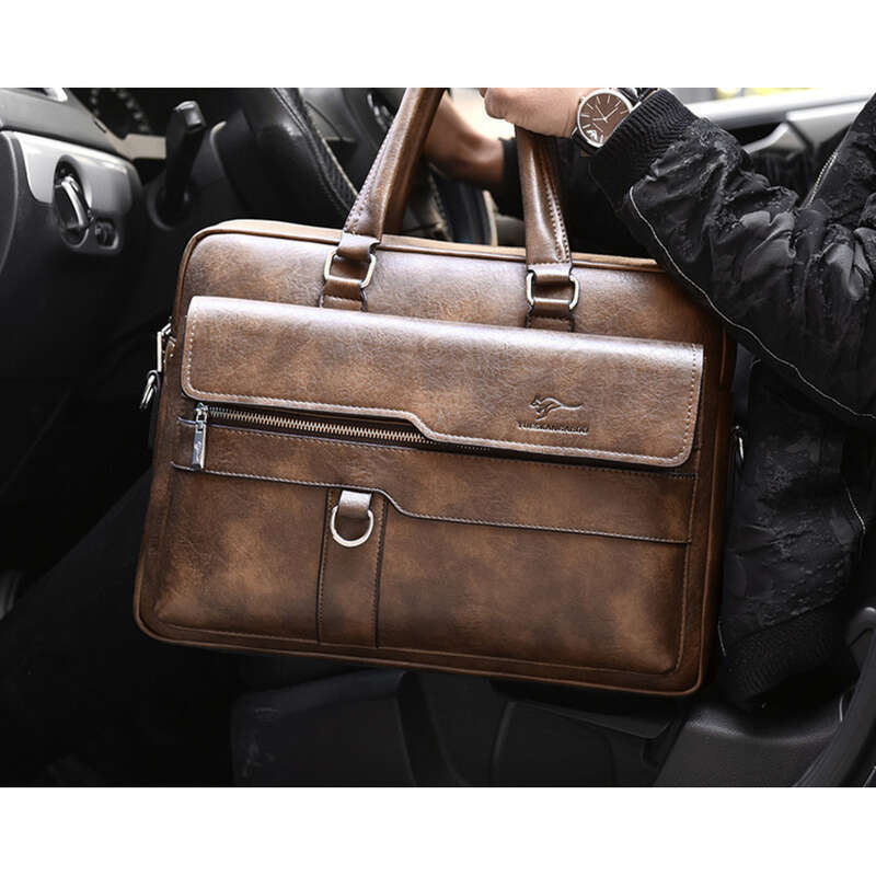 Herren Horizontale Business Handtasche Mode Rucksack Große Kapazität Schulter Umhängetasche_voghion.com