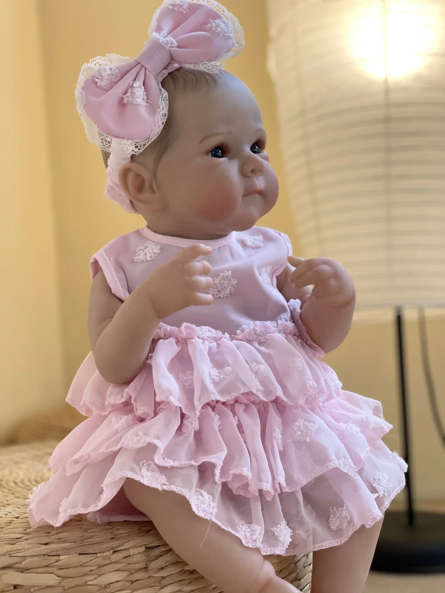 46cm 18palcová Bettie celotělová měkká vinylová holčička Reborn s namalovanými realistickými vlasy Hračky Bebe Reborn_voghion.com