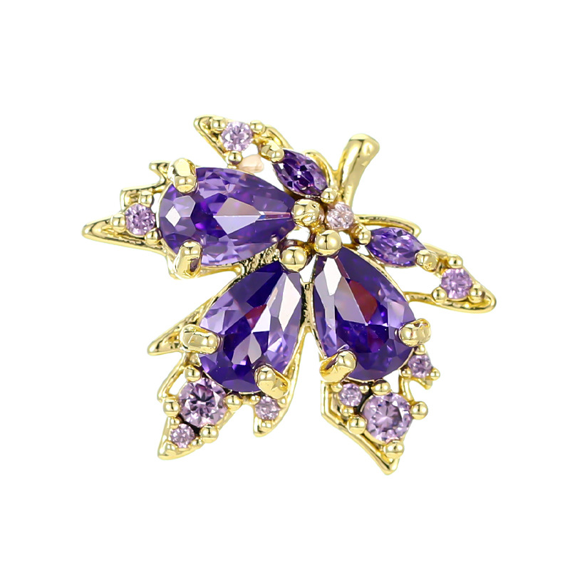 Spilla autunnale in foglia d'acero, temperamento elegante, fibbia leggera antiscivolo, personalità creativa, piccola spilla da colletto, semplice_voghion.com