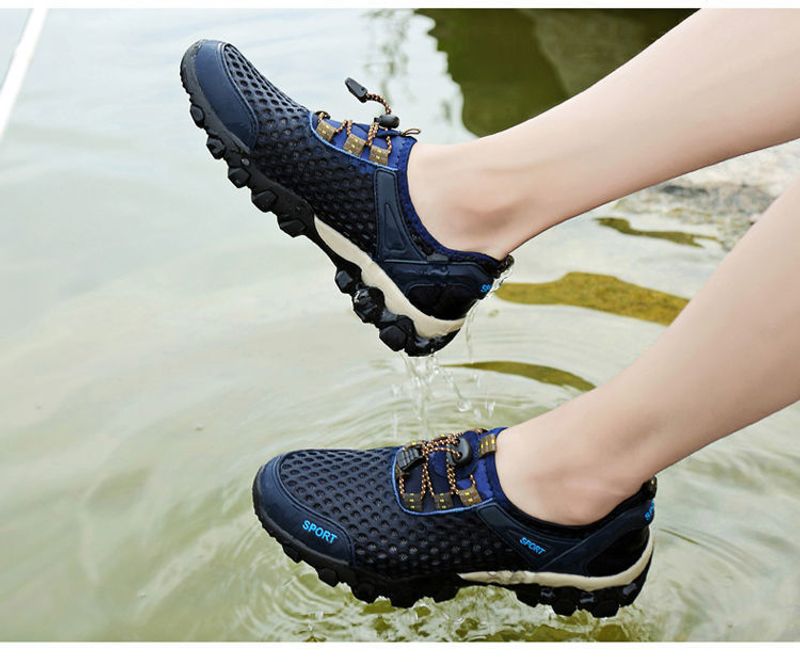 Summer Creek Tracing Herren Atmungsaktive Freizeit Hohl Mesh Outdoor Bergsteigen Sport Wanderschuhe_voghion.com