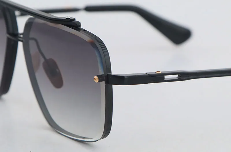 Modedesigner SIX Metall-Sonnenbrillen für Männer Große quadratische Gläser Vintage Herren Damen Klassische Promi-Stil Brillen_voghion.com