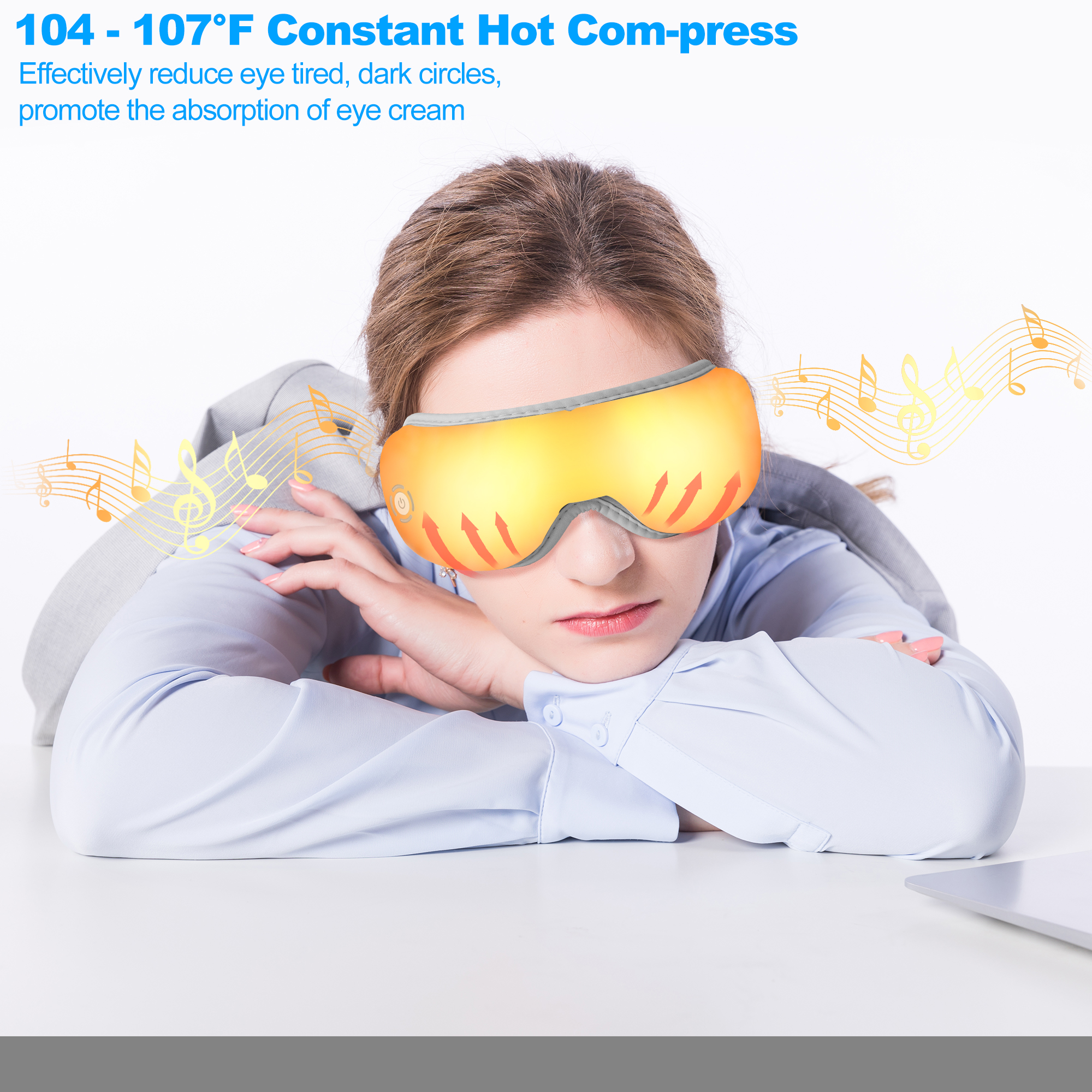 Elektresch Smart Aenmassager Musek Klappbar Vibratioun Heizmassager Midd Aen Donkel Kreesser Entfernen Aenpfleeg Massage Entspanung_voghion.com