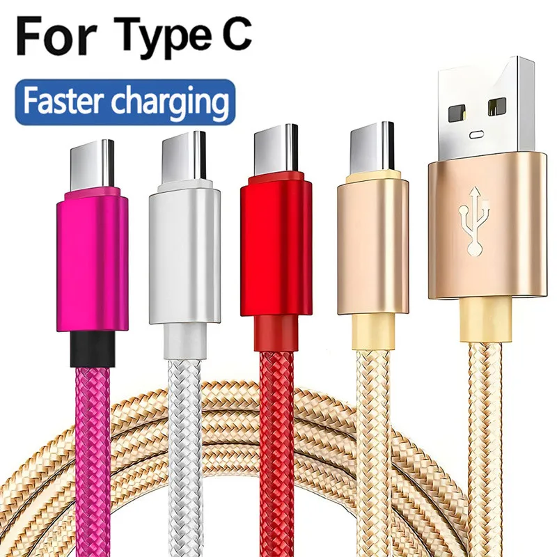 1M 2Ft 2M 6Ft 3M 10Ft To Type Nylon Braided Data Suitable For IPhone 16 15 Plus Pro Max Android Samsung To C Fast_voghion.com