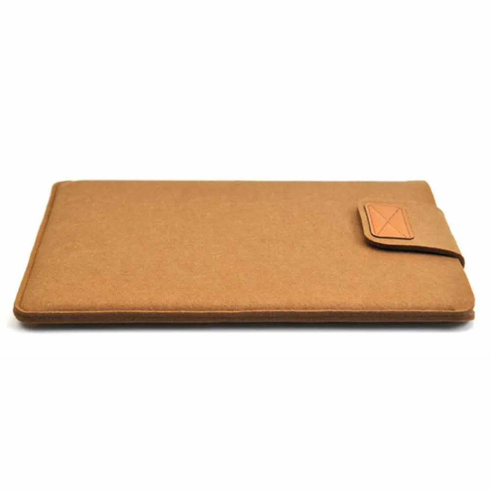 13Inch 15inch Felt Sleeve Slim Case Cover Bag for Books Air Pro Solid Color Tablet Storage Ba241101_voghion.com