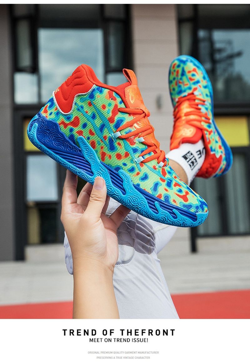 Paarse heren dames indoor en outdoor lage schokabsorberende antislip stevige basketbalschoenen_voghion.com