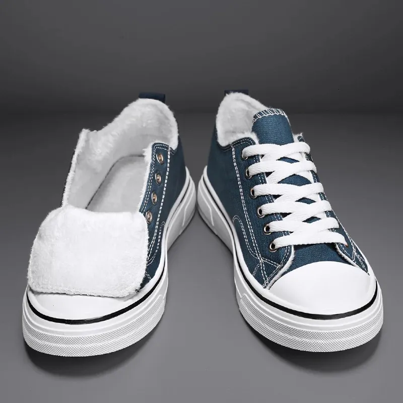 Damen Und Herren Canvas Sneaker High Top Winterschuhe Modisch_voghion.com