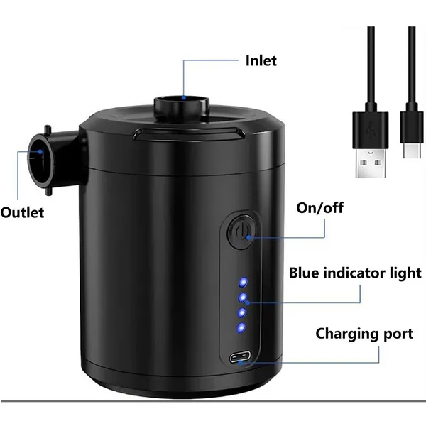 Elektrische Luftpumpe Mit Akku Für Schlauchboote Und Matratzen_voghion.com
