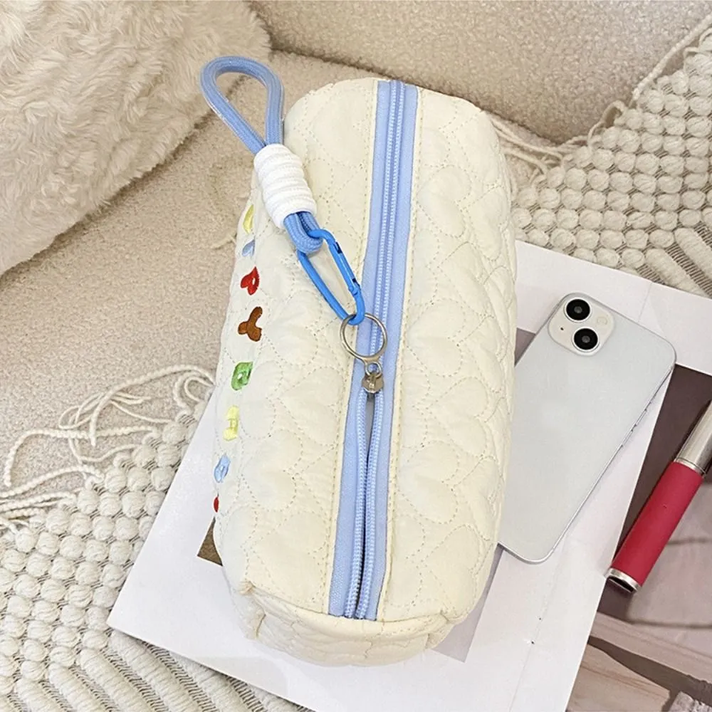 Cute Cartoon Print Makeup Cotton Large Capacity Storage Bag Cosmetic Organizer Pencil Case Toiletry Handbag_voghion.com