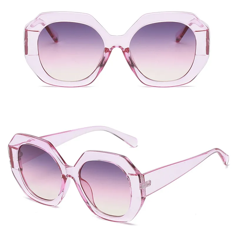 Designer sechseckige Sonnenbrille Herren Damen Strand Sonnenbrille UV-Schutz Designer Brille Gradient Fashion 2112 Marke_voghion.com