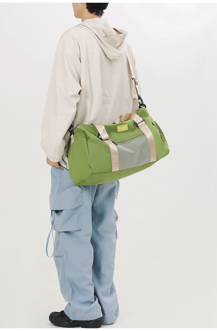 Men's and women's wet dry separation fitness bag, outdoor travel with shoe compartment luggage bag, can be used as a lever handbag_voghion.com