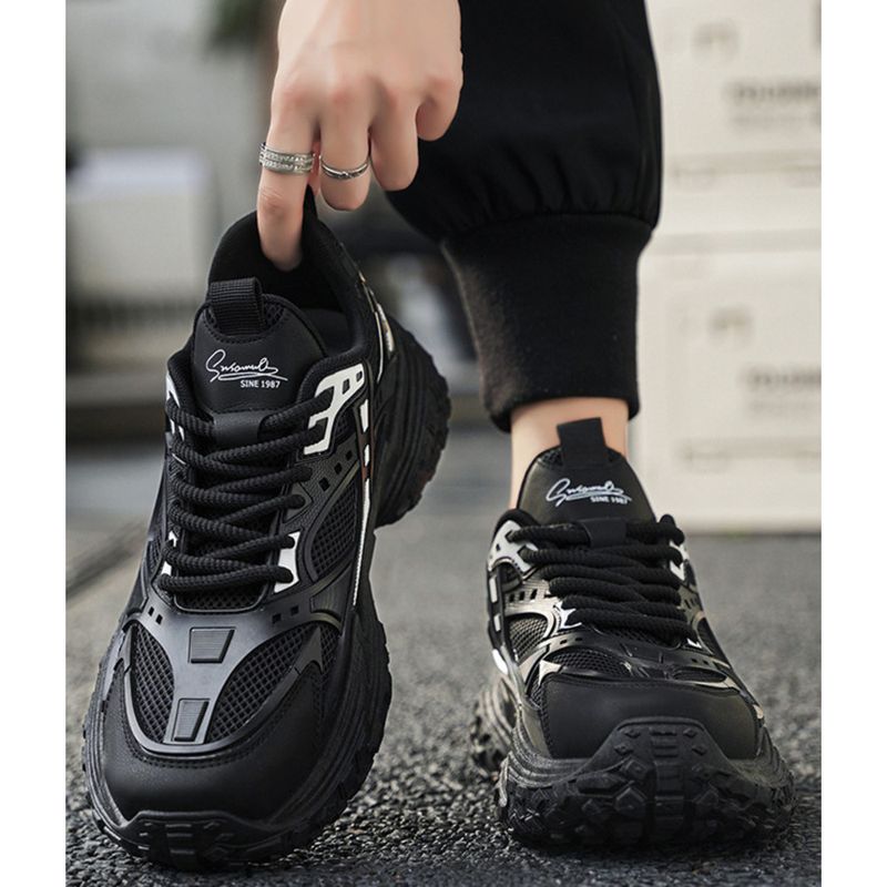 Herren Vintage Daddy Men 2024 Herbst neue Herren Sport Casual dicke Sohle Mode Schuhe_voghion.com