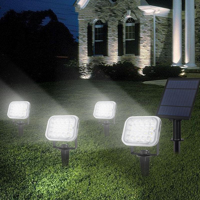 Solarbetriebener Scheinwerfer, Solar-LED-Licht, Solarlampe für den Außenbereich, wasserdicht, Solar-Gartenlicht, Außen-Landschaftslicht, Gartendeko_voghion.com