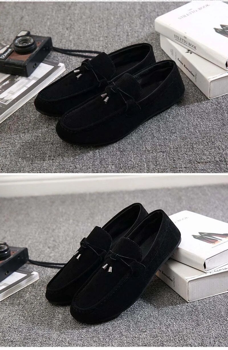 Mocassins de mode populaire pour hommes, chaussures décontractées à tête ronde, chaussures respirantes_voghion.com