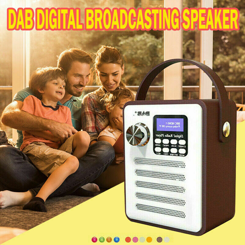 Portable Radio Rechargeable Bluetooth Speaker Digital Retro Stereo Bluetooth FM Receiver AUX Radio Audio MP3 Player_voghion.com