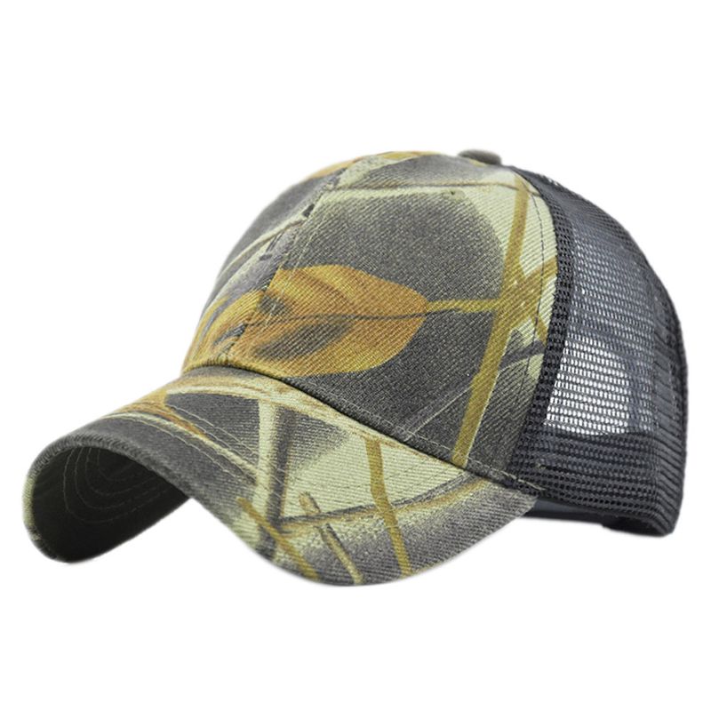 Unisex Camouflage Baseball Cap Breathable Summer Sun Visor Hat_voghion.com