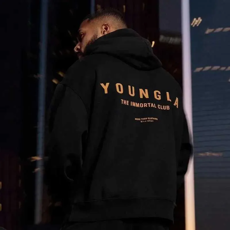 New Oversized Pullover Hoodie Jogger Gym Sports Fiess Coat Fashionable Mens Training Clothing YA Sweatshirt_voghion.com