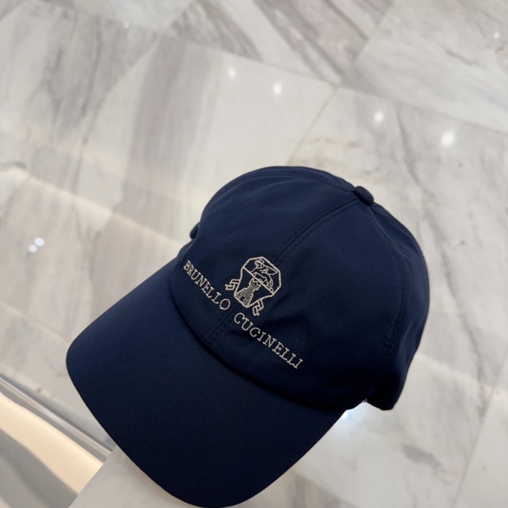 Brunello Navy Blue Four Seasons Universal Baseball Cap_voghion.com