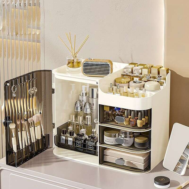 Smooth Lip Pulling And Non Jamming Makeup Box Desktop Dustproof High End Skincare Product Large Capacity Drawer Lipstick_voghion.com