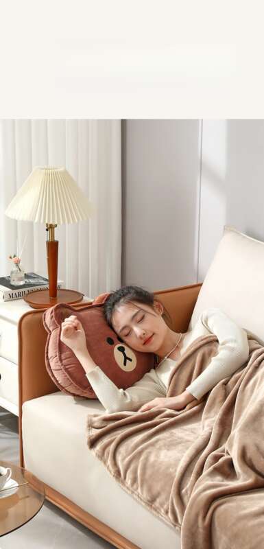 bedding Dual-use Thick Winter Blanket Office Nap Two-in-one Car Pillow_voghion.com