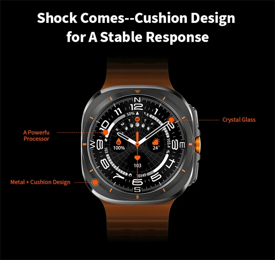 Herr smartwatch med bluetooth samtal amoled skärm och gps_voghion.com