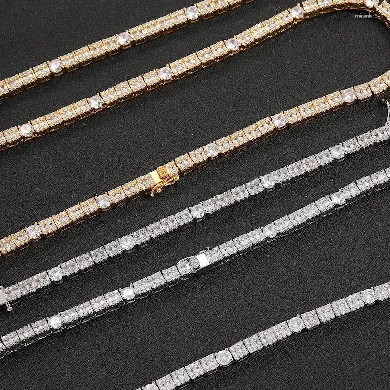 Chains 6mm Square Round Mixed Zirconia Tennis Necklace Tide Personalised Men's Chain Accessories Hip Hop Jewellery Gifts_voghion.com