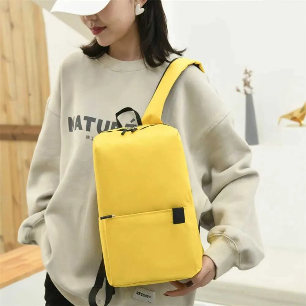 Zaino piccolo in tinta unita, casual, grande capacità, impermeabile, per la scuola, borsa da viaggio, borse scolastiche_voghion.com